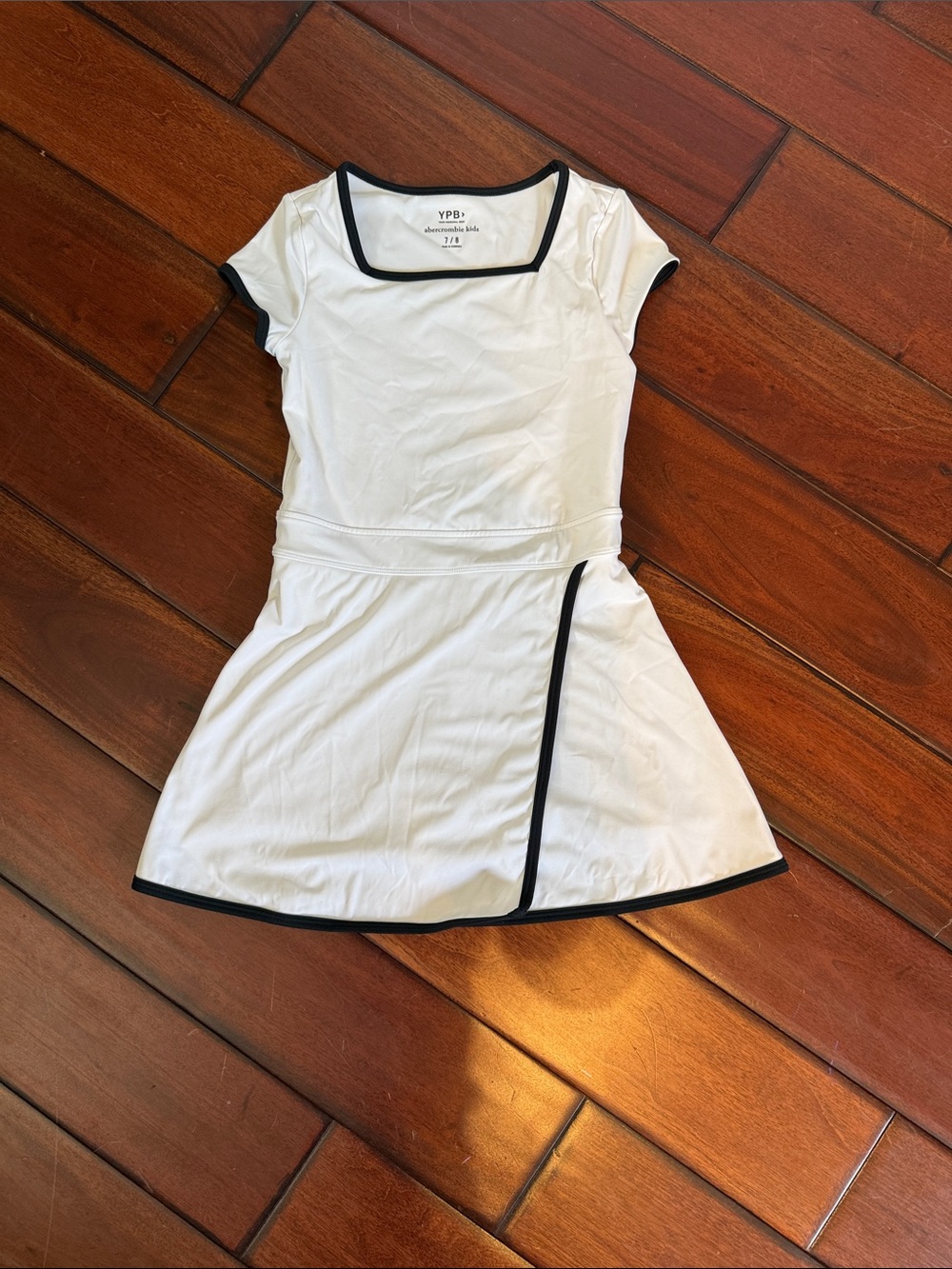 abercrombie kids White Dress with Black Trim